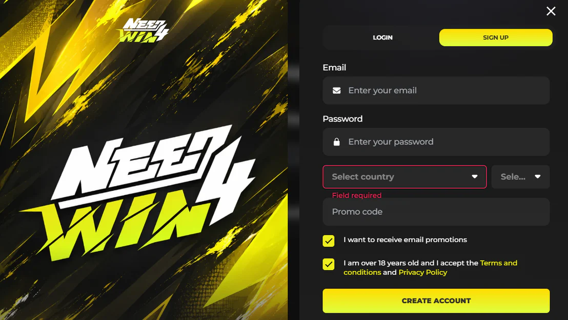 need4win casino registration